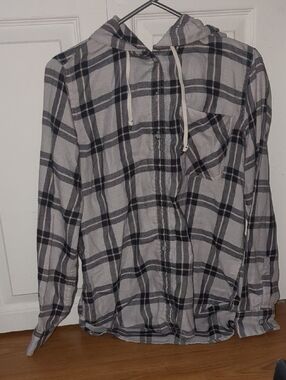 Garage button up hooded